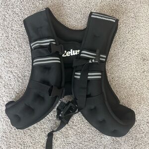 15 lb Weighted Vest in Black with Reflective Stripes